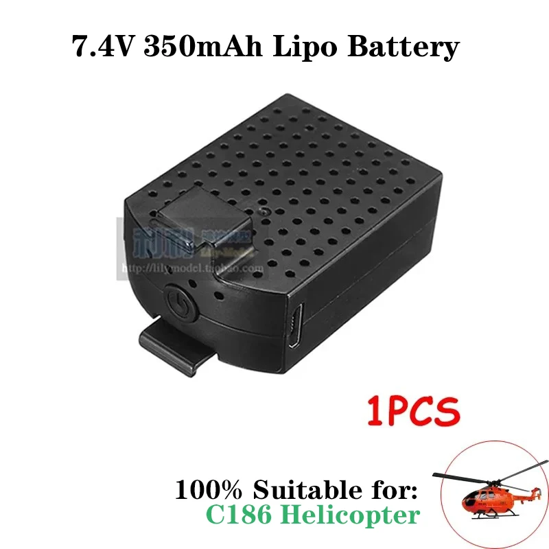 

RC ERA C186 BO-105/E120 4CH Flybarless запасные части для вертолета 7,4 В 350 мАч Lipo аккумулятор для самолета с дистанционным управлением
