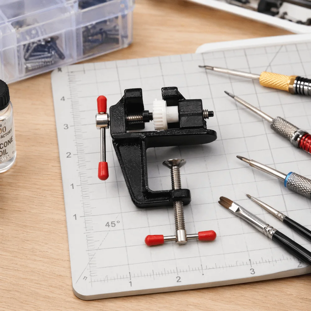 Miniature Size Hobby Bench Vise Aluminum alloy Bench Vice Mount Mini Work Bench Vise Clamp On Design Table Clamp Clamp
