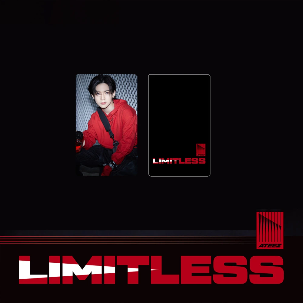 9Pcs/Set KPOP Photocards ATEEZ New Album Limitless LOMO Cards Hongjoong Yunho Mingi Double-sided Postcard Fans Collection Gift