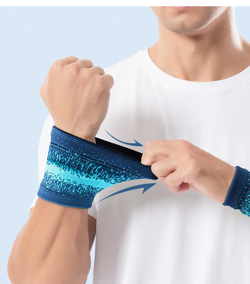 1Pc Sport Armband Laufende Basketball Tennis Handgelenk Brace Gym Fitness Handgelenk Wachen Atmungsaktiv Schweiß Absorbieren Handgelenk Unterstützung – Detail 5
