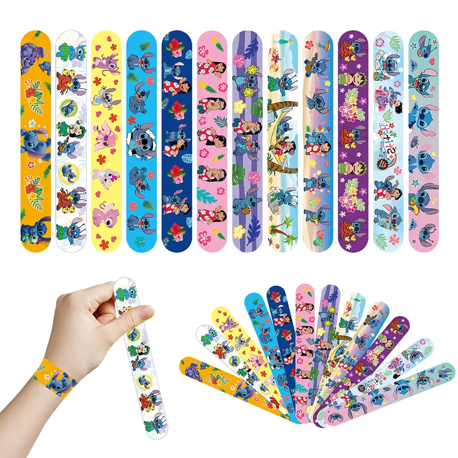 

Браслеты Lilo Stitch, сувениры для вечеринок, подарки на день рождения для детей, браслеты с застежкой для детского душа, товары для рождественской вечеринки