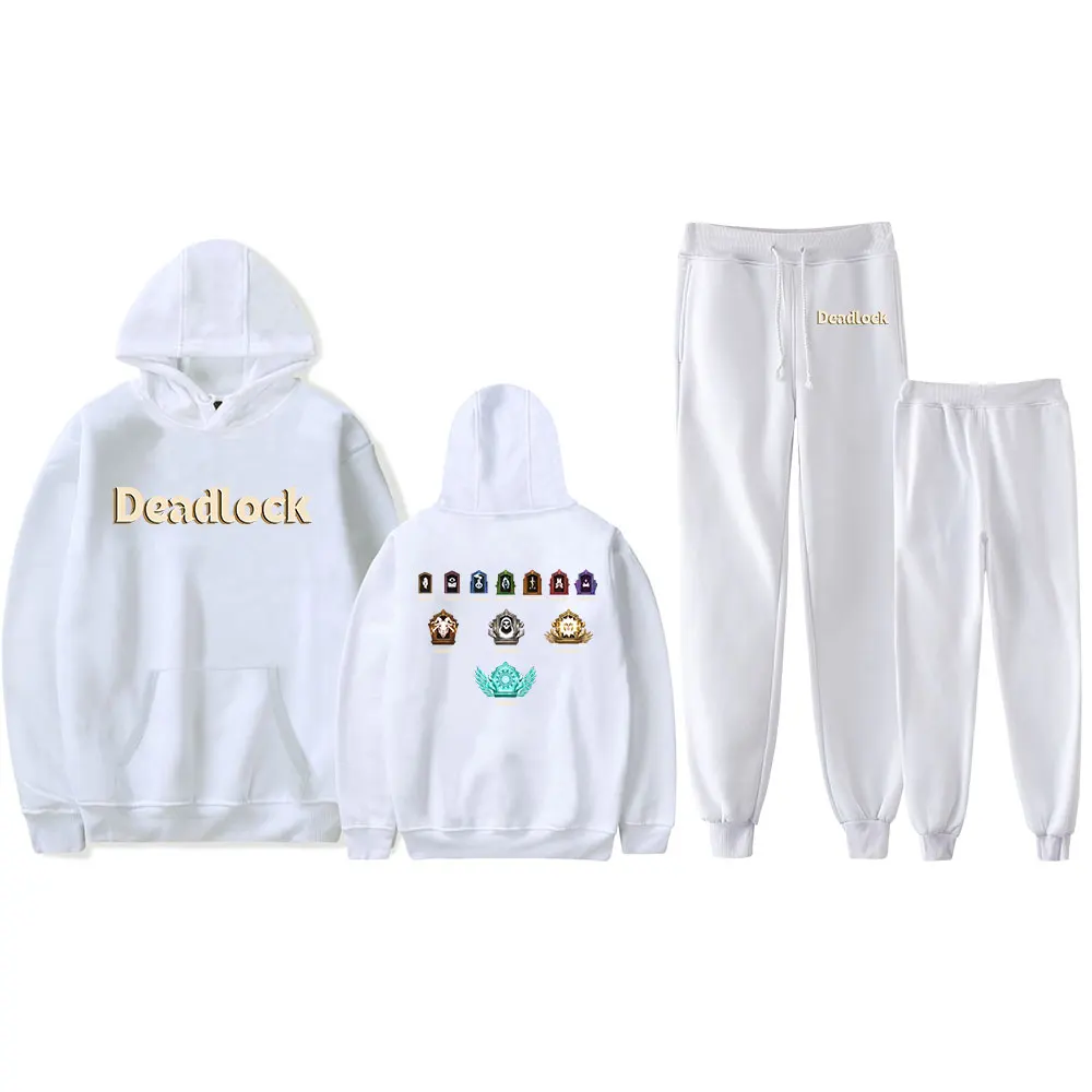 Hot Game Deadlock Vintage 90s Vintage 90s HOODIE Merch Hoodies Set Men Women Hoodies Pants Outerwear Two-Piece Suit PULLOVER 