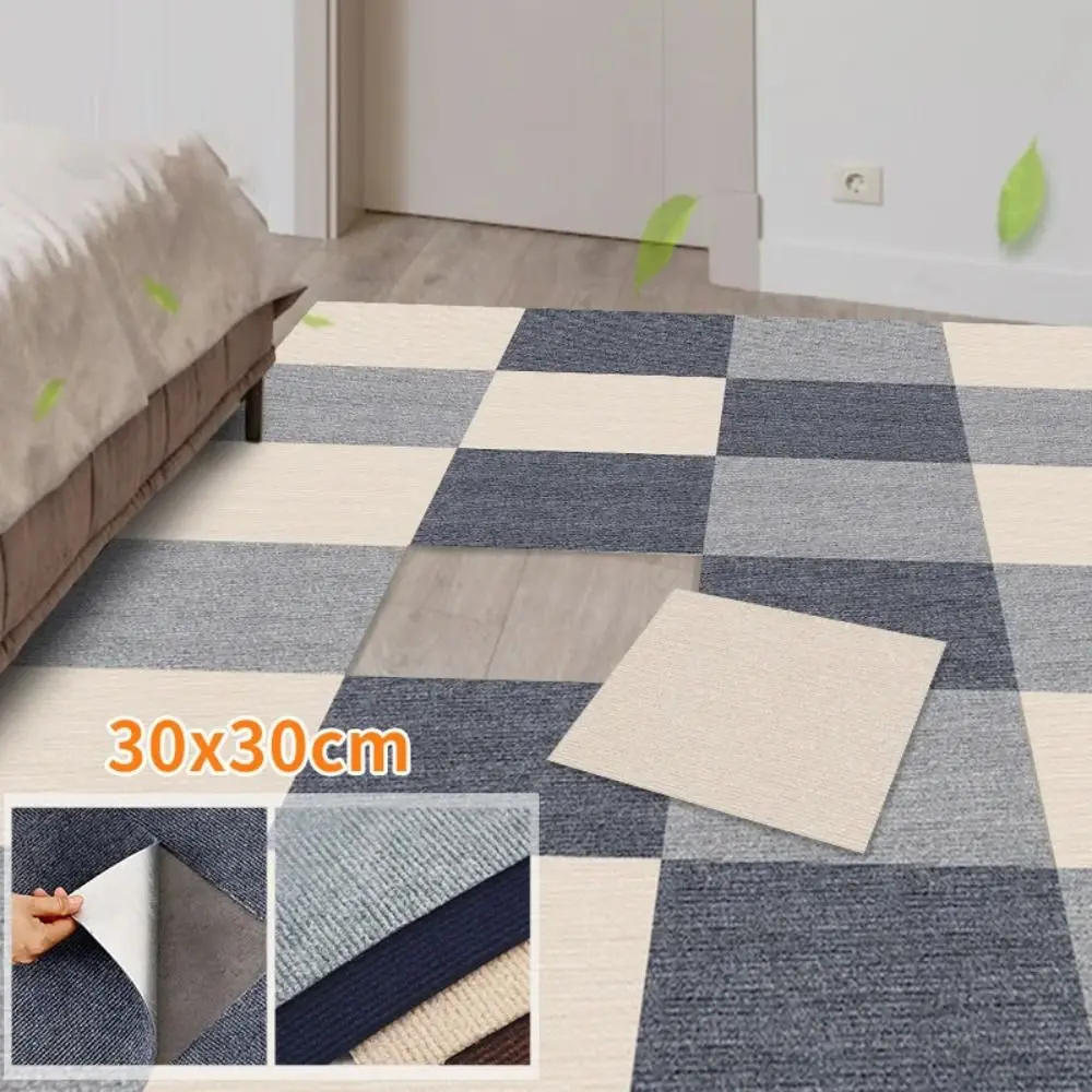 Anti-slip Splicing Carpet Professional Noise Isolation Removable Floor Tiles Sticker Self-adhesive Colorful Floor Mat Office