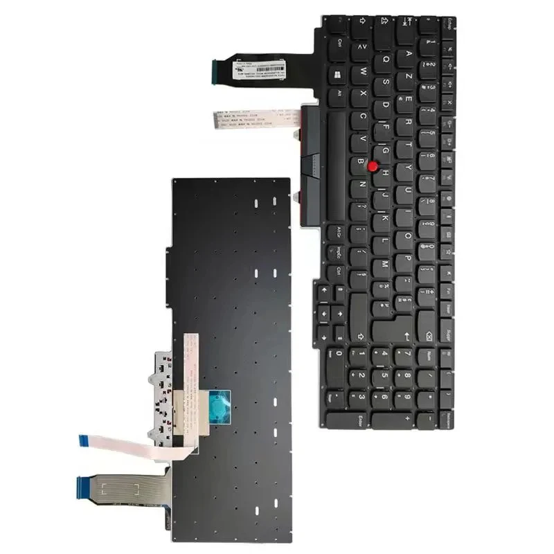 A+ French FR Layout Keyboard no backlight backlit For Lenovo Thinkpad E15 Gen1 Black Color
