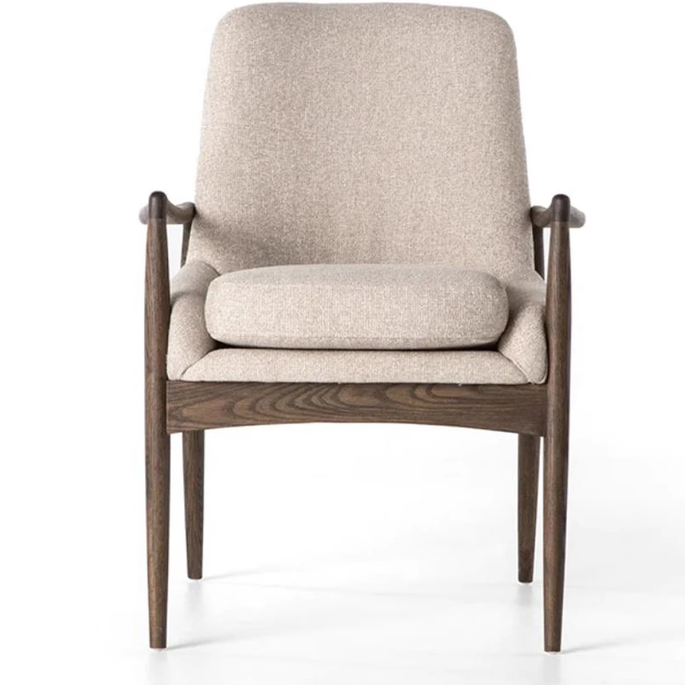 Modern Villa Apartment Hotel Restaurant Solid Wood Frame Stackable Eco-Friendly Portable Dining Chair Upholstery Banquet Seat