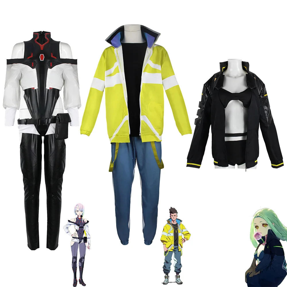

anime cyberpunk edge runner Lucy/David/Rebecca cosplay costume jumpsuit jumpsuit jacket wig full set Halloween men's and women'