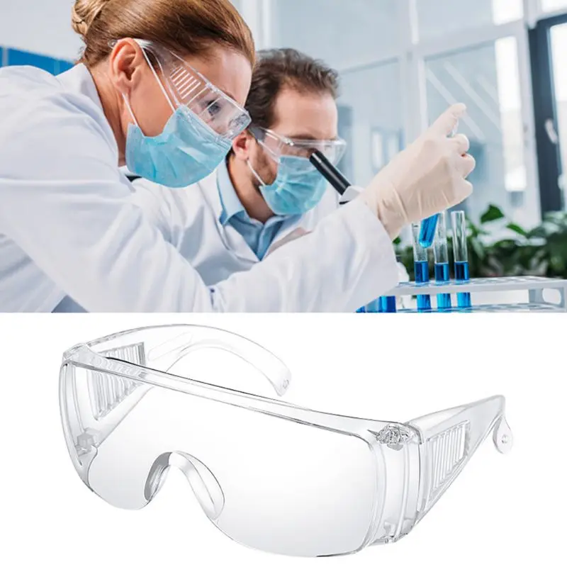 作業安全眼保護メガネゴーグルラボダストペイント工業用抗スプラッシュ風防塵メガネ女性男性 D46A