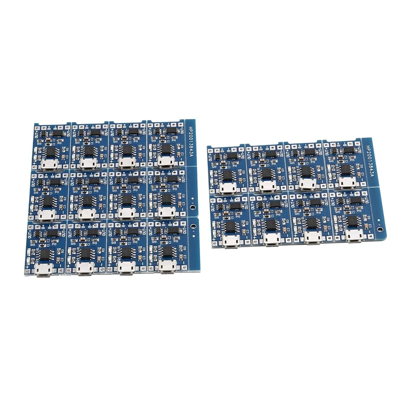 20 Pieces For TP4056 Charging Module Battery Charging Board With Battery Protection 18650 BMS 5V Micro-USB 1A Charge Module