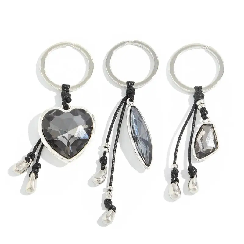 

Irregular Heart Acrylic Keychain Irregular Charm Pendant Keyring Jewelry For Girl Women Gift Bag Decoration