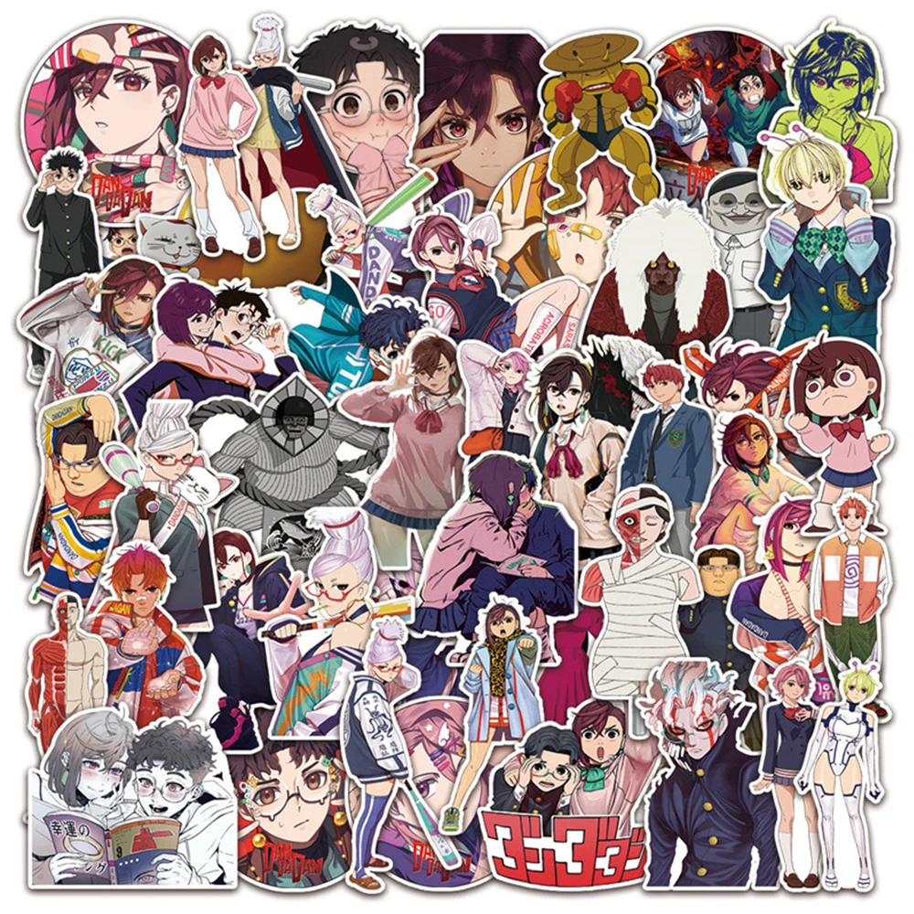 10/30/50 Stück Anime Dandadan Aufkleber Momo Ayase Okarun Cartoon Aufkleber Laptop Telefon Kühlschrank Koffer Coole wasserdichte Aufkleber Kinderspielzeug