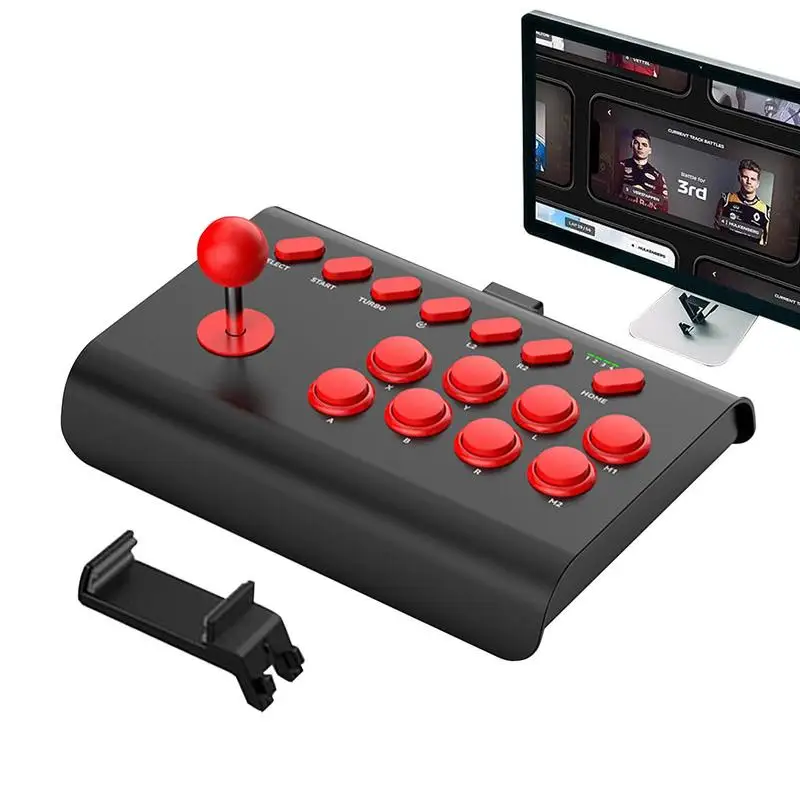 Mini Arcade Fight Stick Universal Arcade Game Fighting Joystick With Turbo/Macro Functions Nostalgic Street Fighter Arcade Games