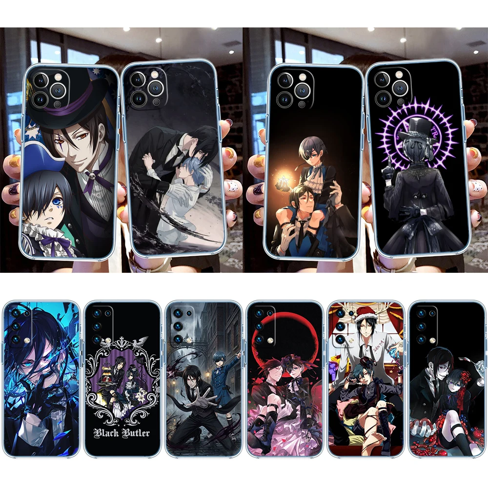 IJ12 Black Butler Transparent Phone Case for Motorola Moto G40 G04 G05 One Ace Action  Fusion + Plus Hyper Macro Vision Zoom view 2