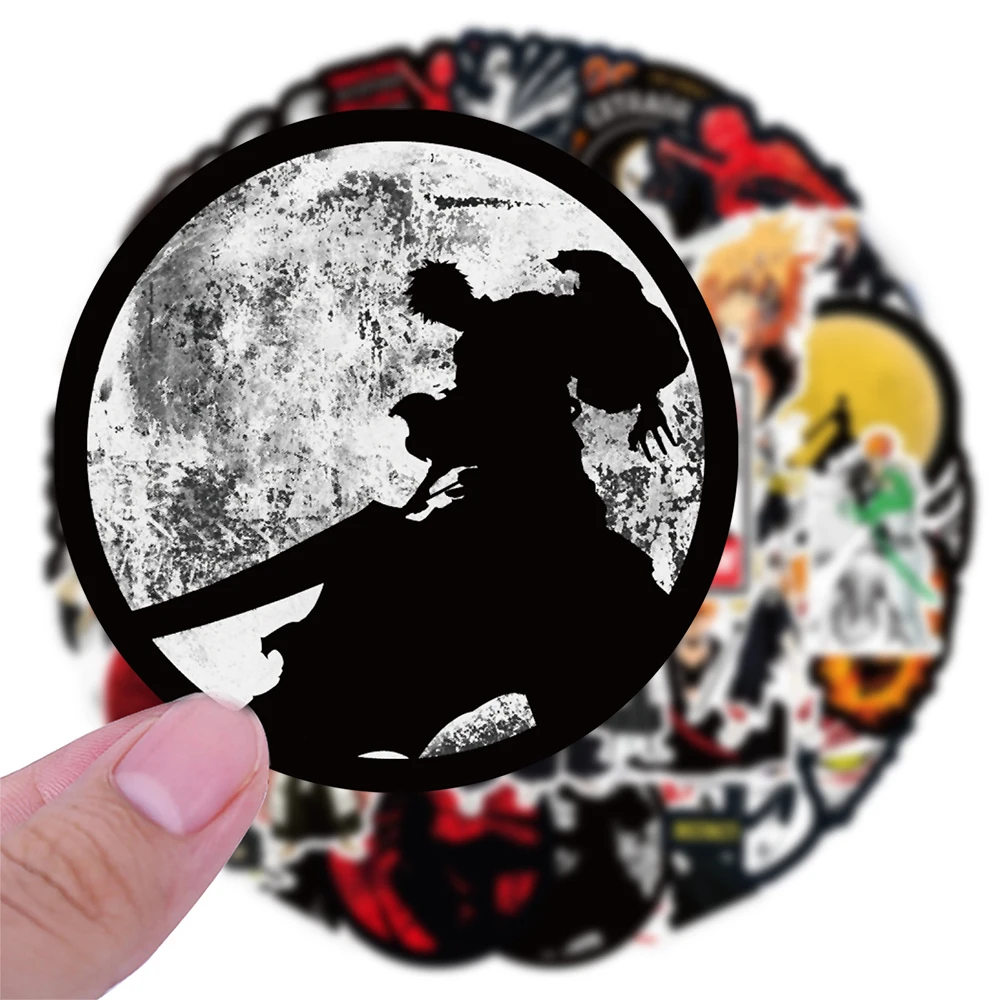 10/30/50pcs Cool Anime BLEACH Cartoon Stickers Kurosaki Ichigo Orihime Decal DIY Koffer Telefoon Laptop auto Kuchiki Rukia Sticker