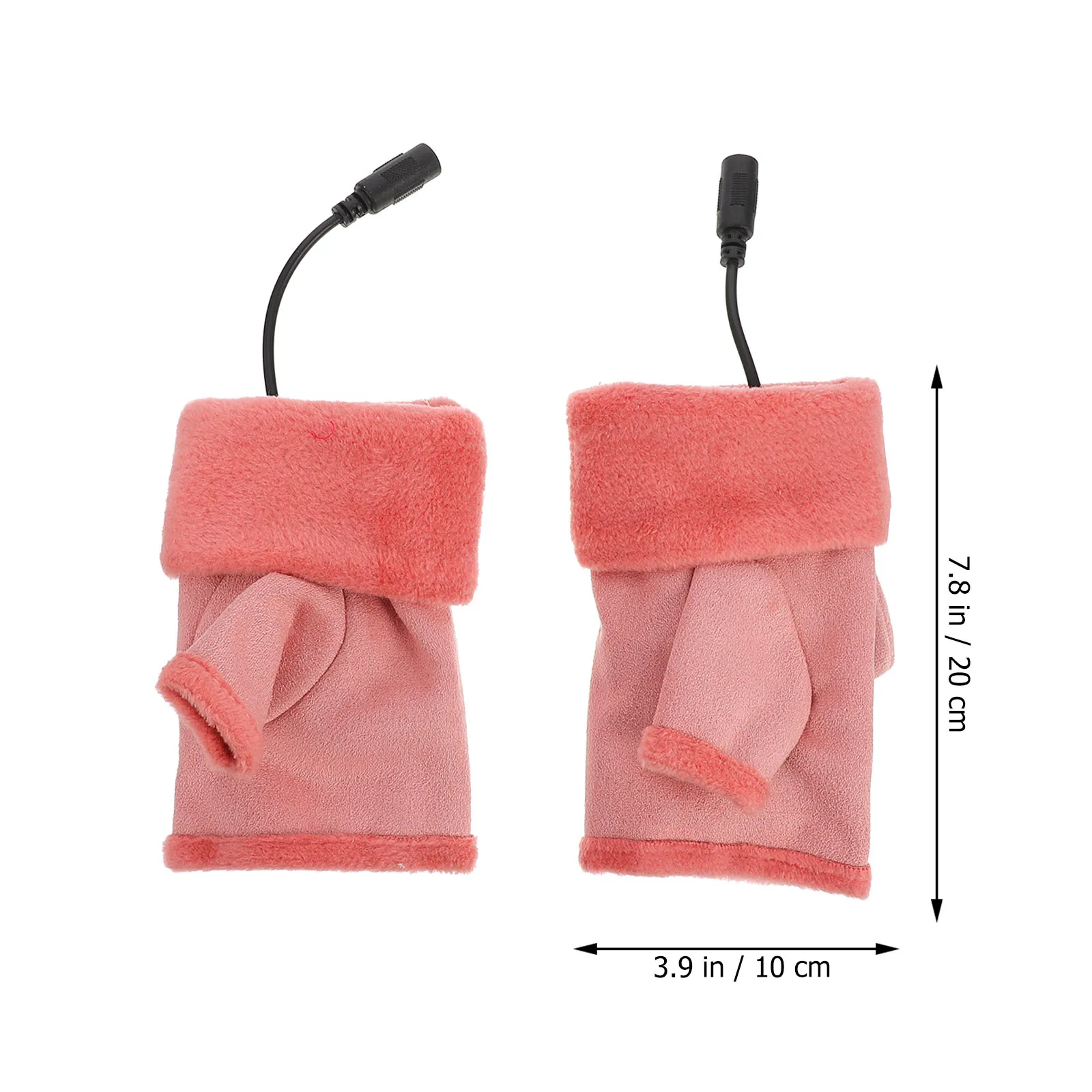 

Winter Fingerless Mitt Heating and Charging Gloves Usb Electric Ultraviolet Light Cashmere Half