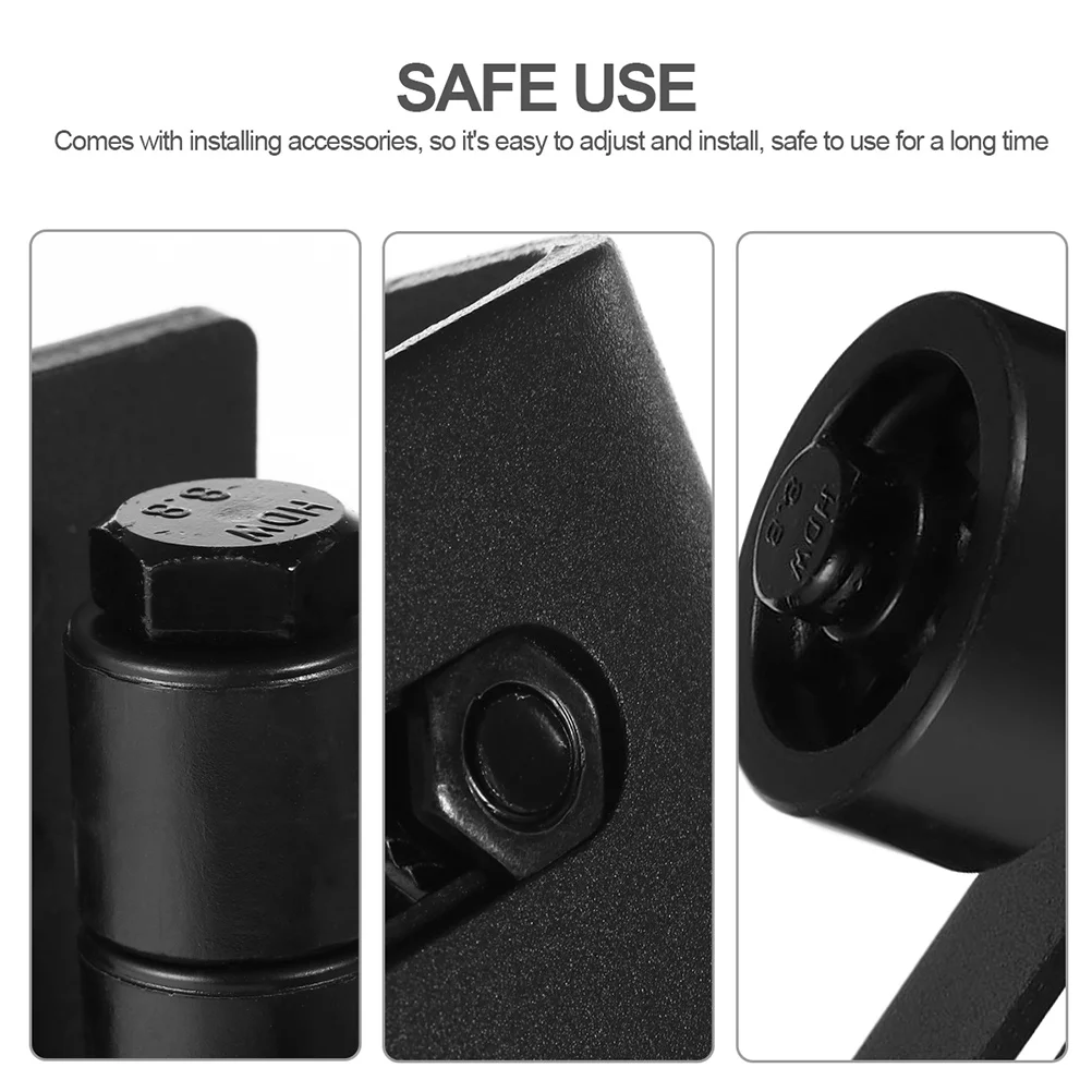 

2pcs Barn Floor Guide Sliding Door Roller Replacement Stay Roller Coated Durable Steel Wall Mount Floor Rail For
