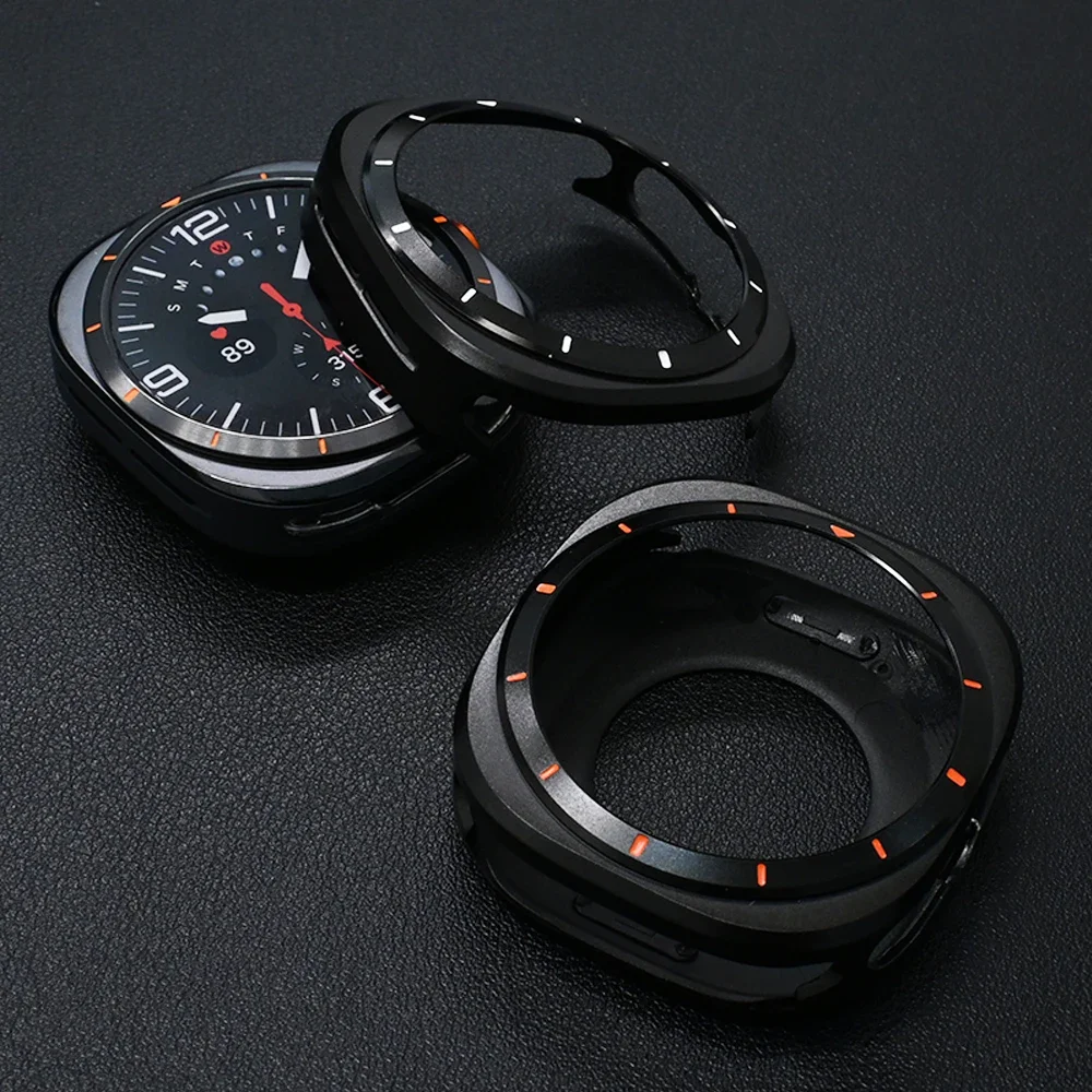 Men Protective Case for Samsung Galaxy Watch Ultra 47mm Aluminium Alloy Cover for SAMSUNG ULTRA 7 Screen Protector Accessories