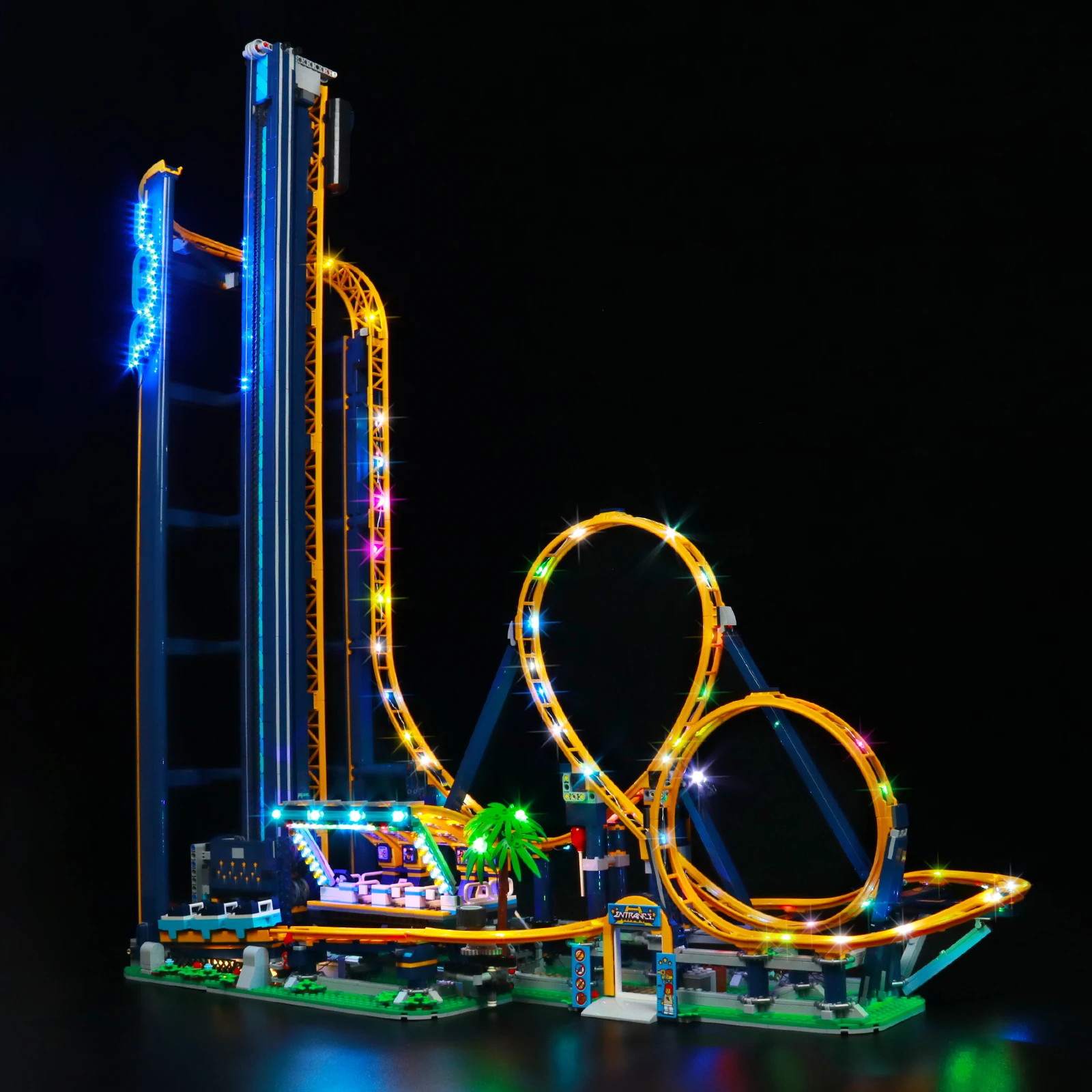 

Lazishi LED Light For Ideas 10303 Loop Coaster Lighting DIY Toys Only Lamp+Battery Box (Not ​Include the Model)