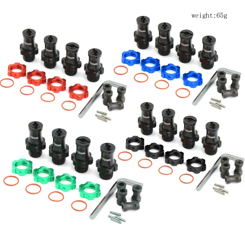 17mm Widened Hex Hub for Traxxas Slash 2WD 4WD Rustler Stampede Bandit 7075 Aluminum Wheel Adapter Extension