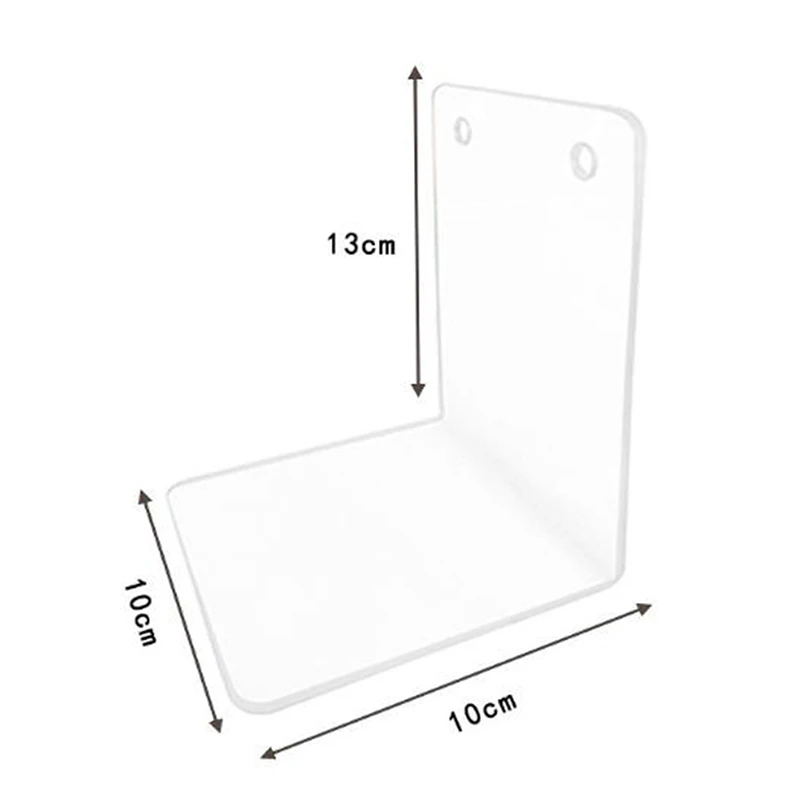 Transparent Acrylic Bookends Stand Bookshelf Desktop Decorative Storage Rack Bookend Book Holder School Stationery