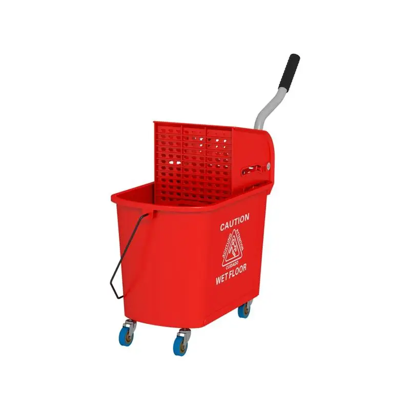 دلو تنظيف بعجلات - محمول ومريح لسهولة النقل