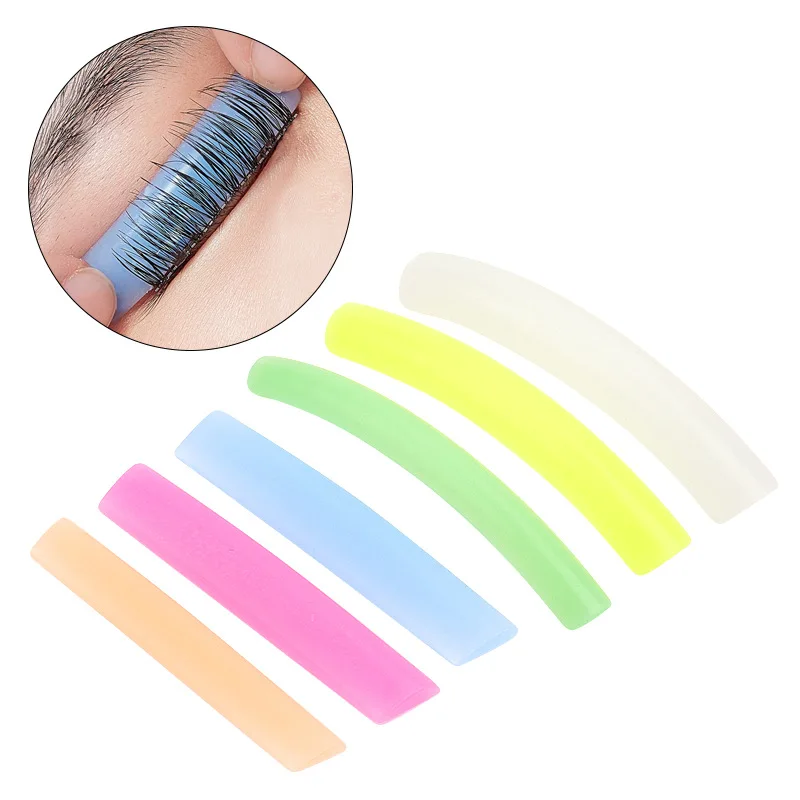 Reutilizáveis Silicone Stripe Pads, Lash Lift Ferramentas, Cílios Extensões Suprimentos, Maquiagem Perm, Atacado, 6 pares