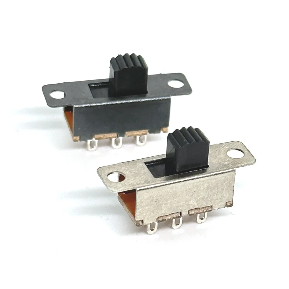 Slide Switch 2 Position 6 Pins With Fixed Hole Handle DPDT 2P2T SS-22F25 SS-22F15 Toggle Switch DC 12V High 5mm 7mm