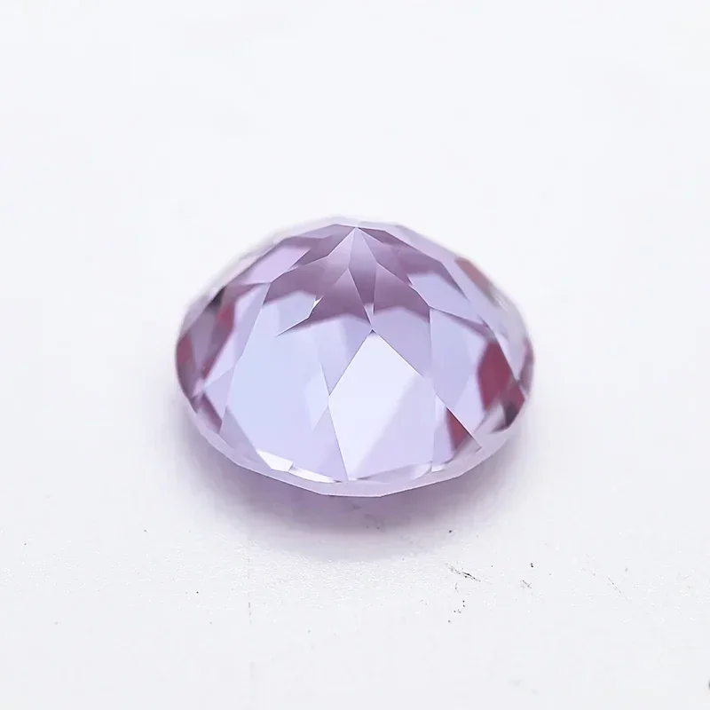 Lab Grown Round Shape Alexandrite Stone Purple Color Charms Beads Selectable AGL Certificate for Diy Jewelry Making Materials