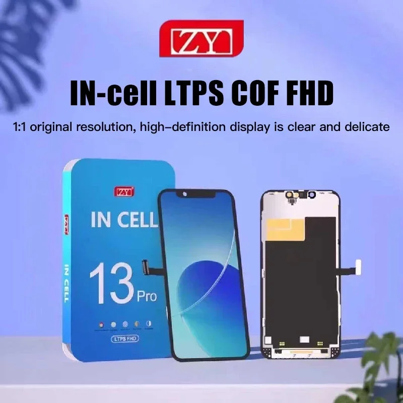 ZY IN-CELL LCD Display Touch Screen Digitizer For iPhone X Xs XR 12 13 15 ProMAX Assembly Tested No Dead Pixel Replacement LCDs