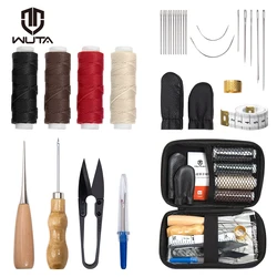 WUTA Leather Repair Kit Shoe Sewing Furniture Sofa Repair Working Tool Set Waxed Thread Craft Tools Hand Stitching Quilting Awl
