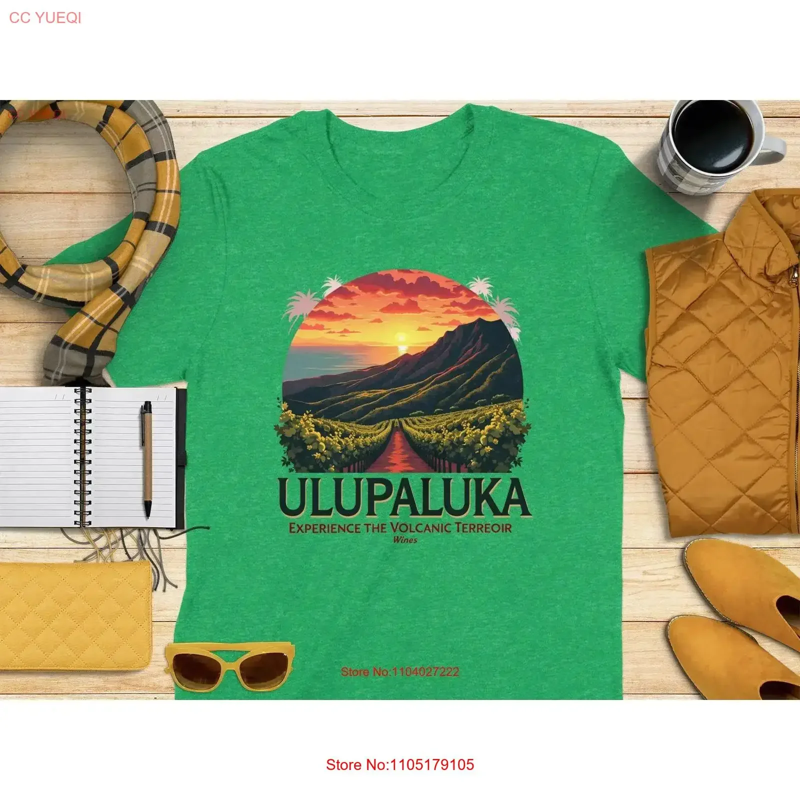 Ulupaluka Experimente la camiseta Terroir volcánica para amantes del vino, entusiastas perfectos, ropa de diseñador lavada vintage