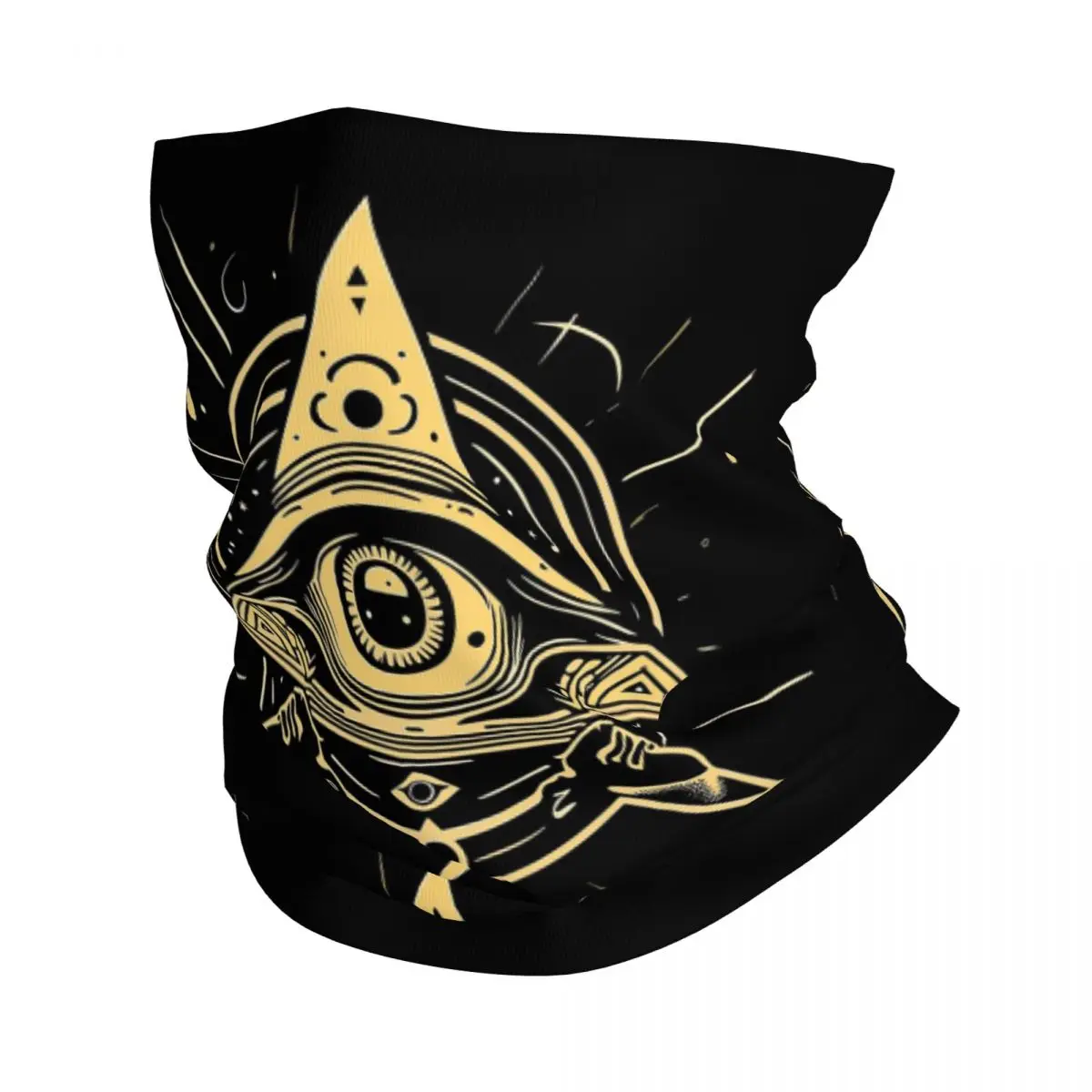 Illuminati All Seeing Eye Bandana Neck Gaiter Printed Magic Scarf Warm FaceMask Outdoor Sports For Men Women Adult Winter