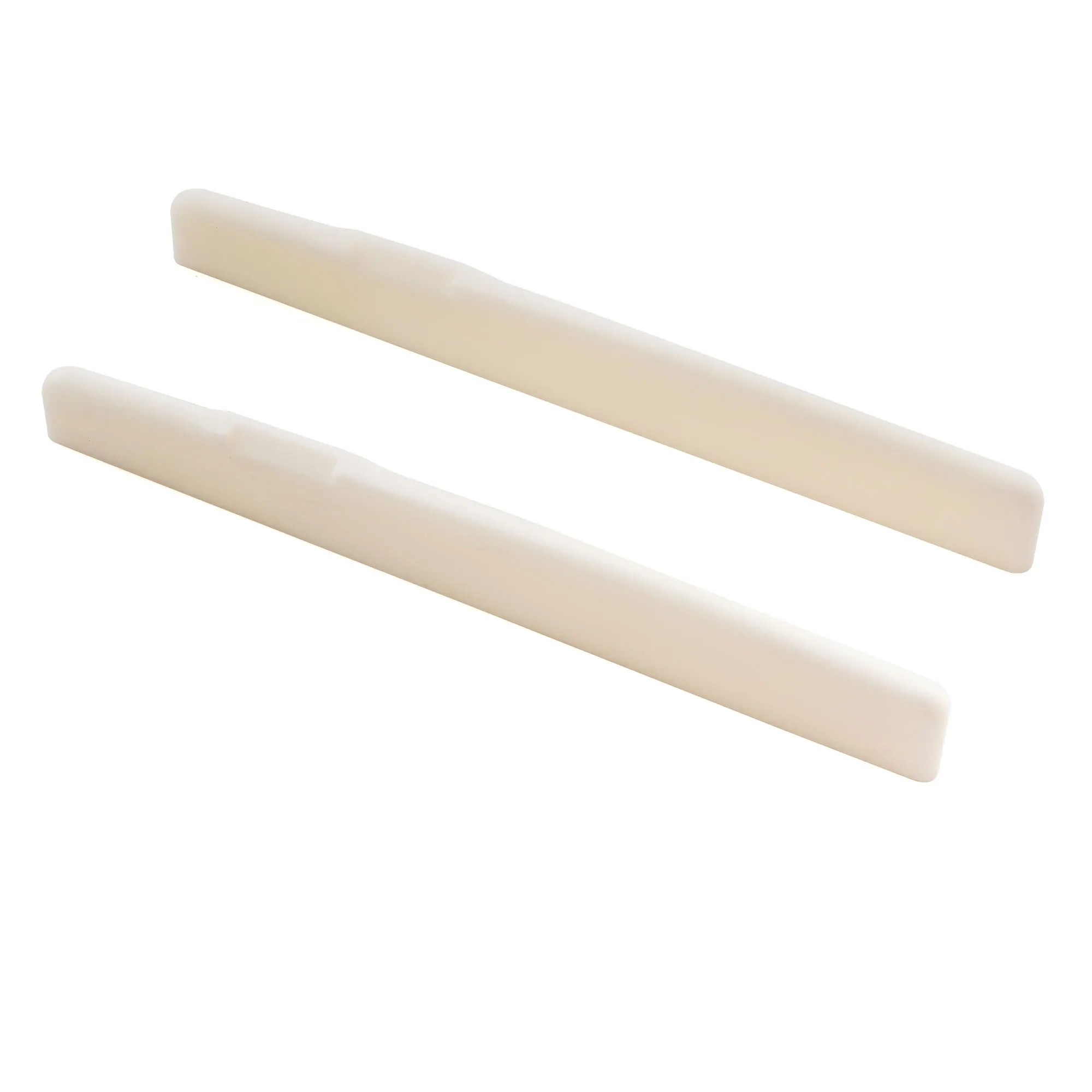Musiclily Pro 75 x 3 x 10 mm kompensierte Knochensättel mit flachem Boden für 6-saitige Akustikgitarren der YA Style FG-Serie (2er-Set) – Detail 8