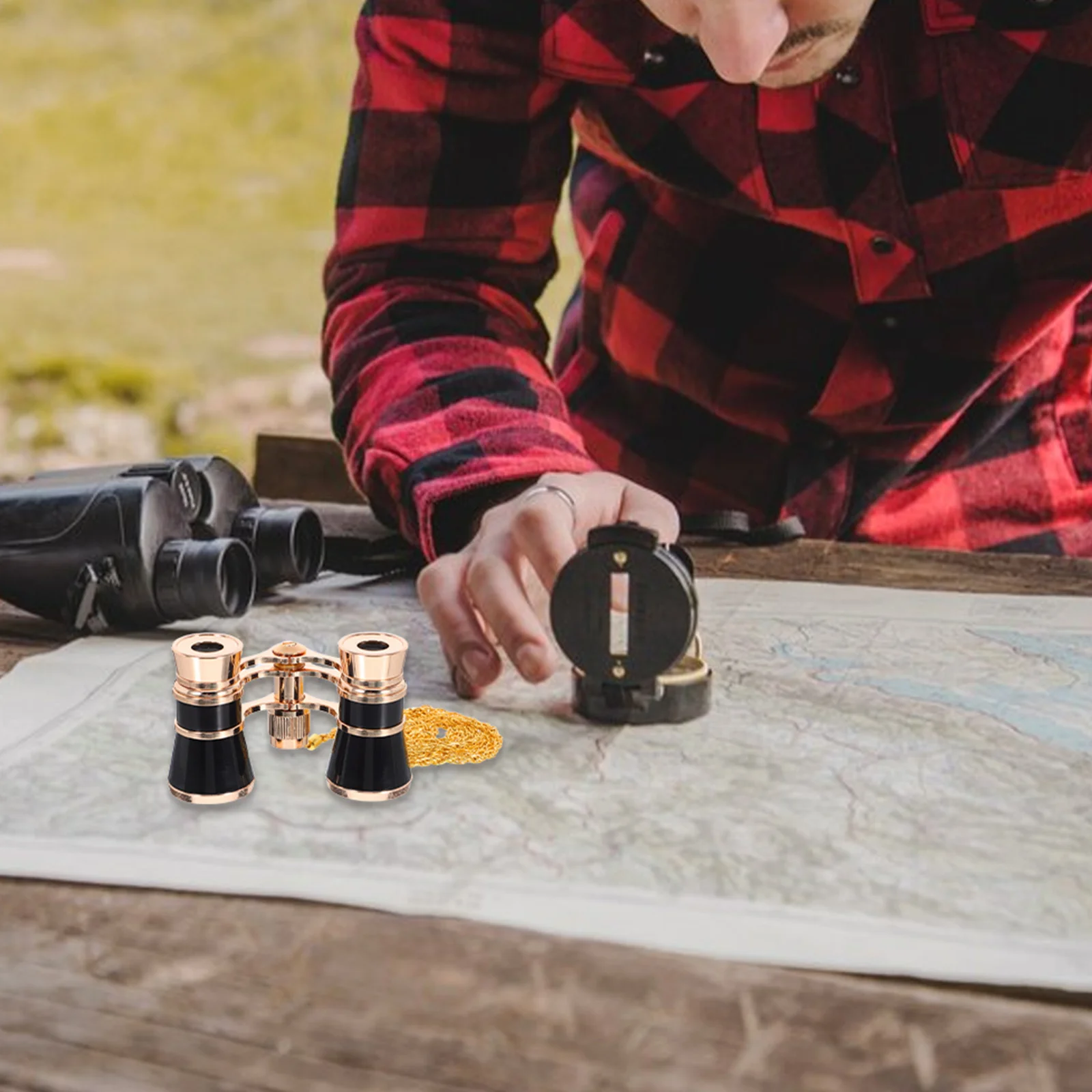 

Night Vision Opera Glasses 3x25 Compact Theater Chain Portable Mini Scope Wide Angle Hd Low Light Outdoor