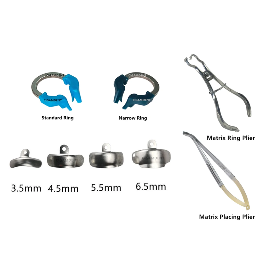 Pierścień matrycy dentystycznej Palodent V3 Style Sectional Contoured Matrix System Metal Matrice Matrix Clamp Forceps Plier