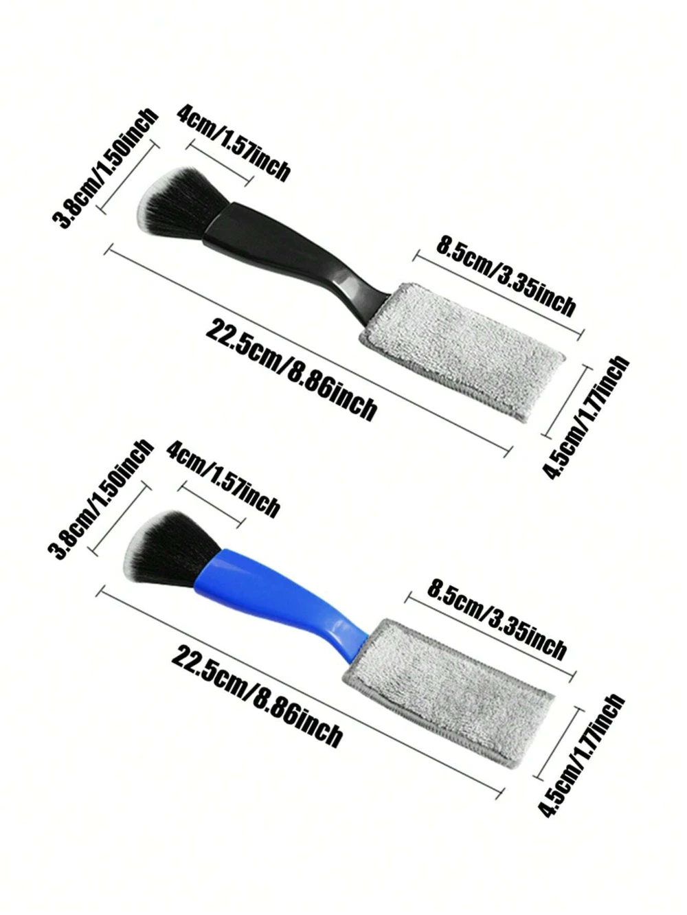 Spazzola per la pulizia dell'auto spazzola multifunzionale per la pulizia degli interni dell'otturatore della presa d'aria