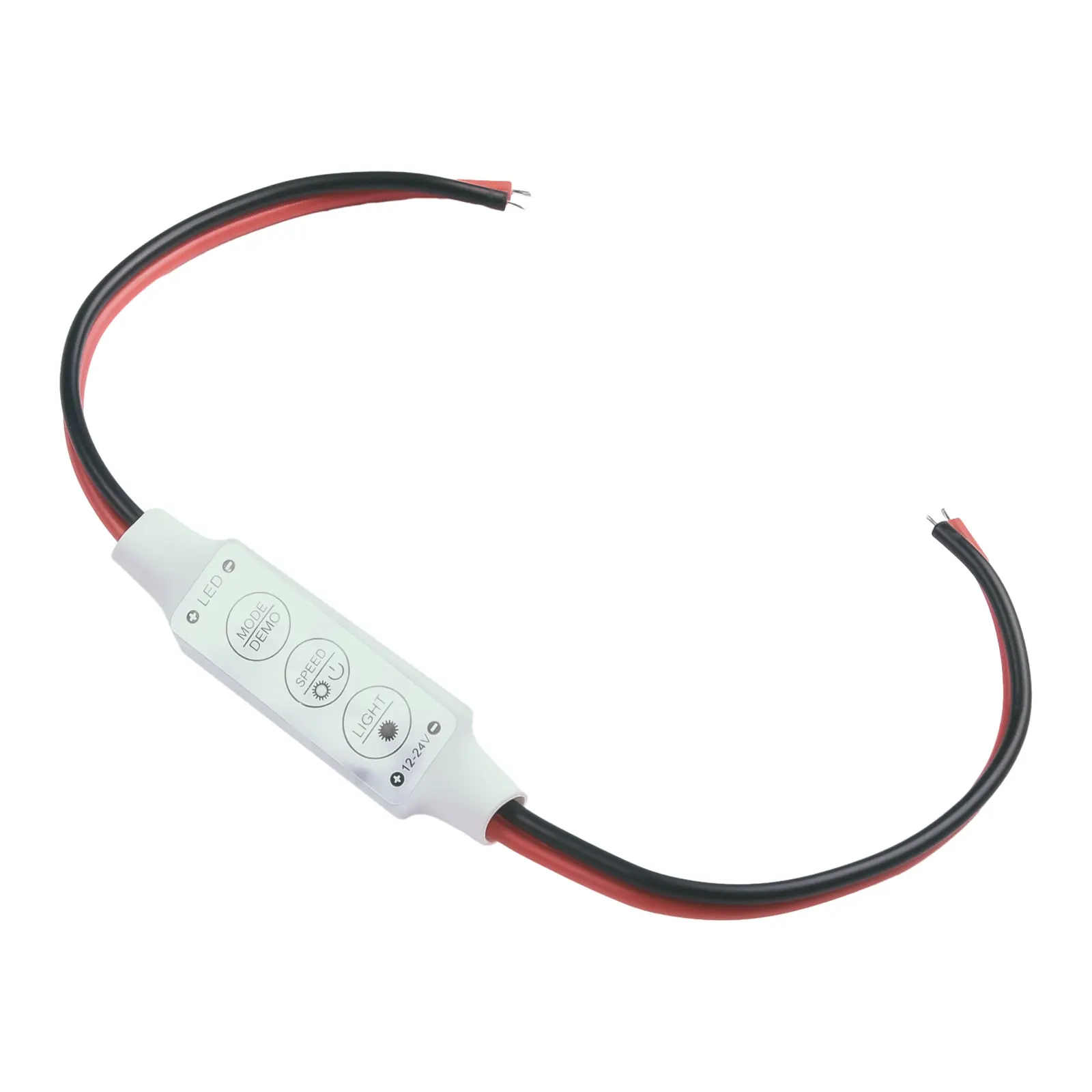 Premium Functionality 12V Mini LED Strip Light Dimmer Controller ON OFF Switch 5 Dynamic Modes Resume Function