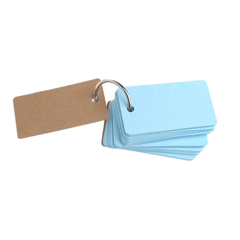 Kraft Paper Binder Ring Easy Cards Study Memo Pads DIY Stationery Dropship