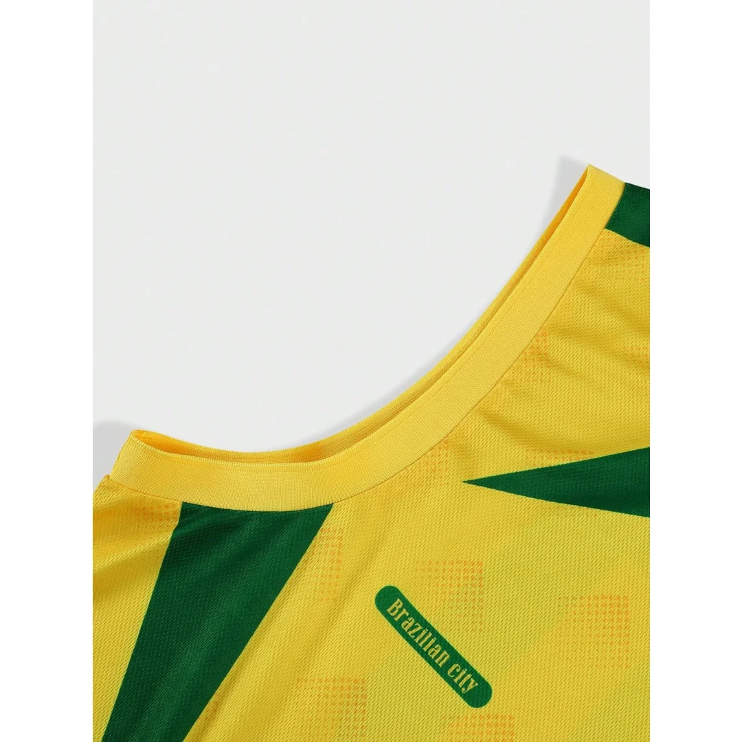 Herren 2026 Lässiges Frühling/Sommer Sport-Tanktop Brasilien Farbblock Ärmelloses Trikot Athletik-Unterhemd für Basketball und Laufen – Detail 4