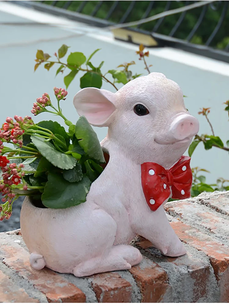 Creative Cute Pig Large Flower Pot Garden Succulents Potted Plant