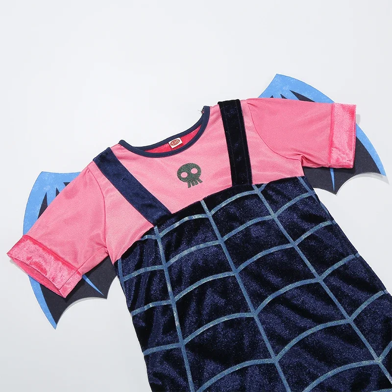 Vampirina Cosplay-Kleid für Kinder, Mädchen, Prinzessinnenkleidung, Charms, Verkleidung, Weihnachten, Halloween, Kostüm, Kinder, Karneval, Party-Outfit – Detail 5