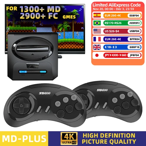 Consola de videojuegos Segas-MD de 16 bits para Sega Mega Drive Genesis FC Dendy, compatible con salida HDMI, máquina de juegos Retro