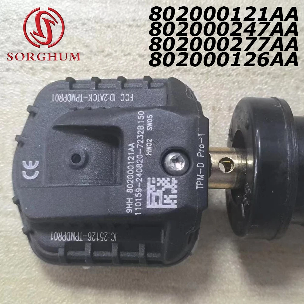 

802000121AA 802000277AA For Chery Arrizo 5 8 e Fulwin T8 A8 Tiggo 3X 5X 7 Plus 8 Pro Omoda 5 Exxed LX Cowin Tire Pressure Sensor