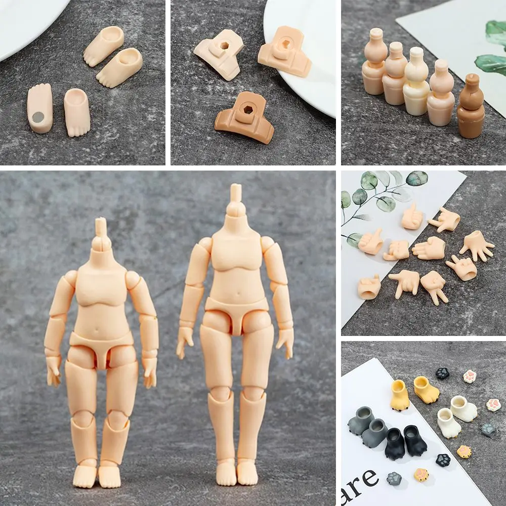 1pc 11CM Doll Body Parts YMY Body for BJD Doll for Obitsu11 GSC Hand ob11 1/12BJD Doll Body Moveable Joint Doll Toy Hand Group