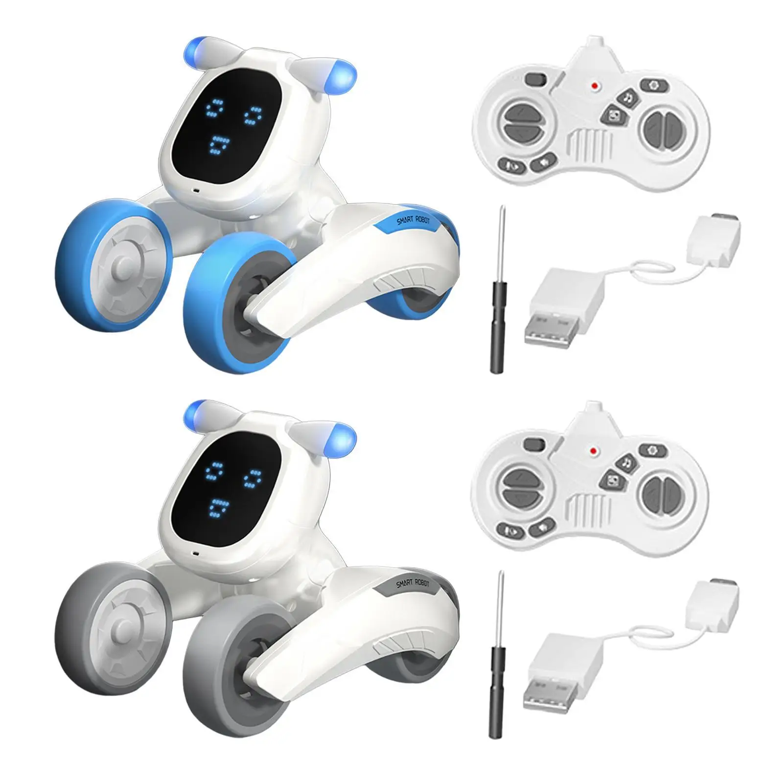 Robot Dog Toy Bedtime Story Voice Control Interactive Educational Remote Control Puppy Toy for Boys Children Teens Girls Adults