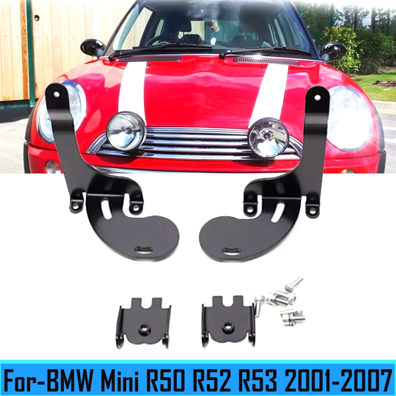 

Stainless Steel Car Front Grille Spot Light Fixing Bracket For-BMW Mini R50 R52 R53 2001-2007