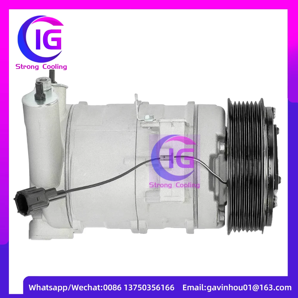 AC Compressor with Clutch For 2005-2012 NISSAN Pathfinder NV1500 NV2500 NV3500 DKS17D 92600EA200 92600EA20A 92600ZL90B 7 Grooves