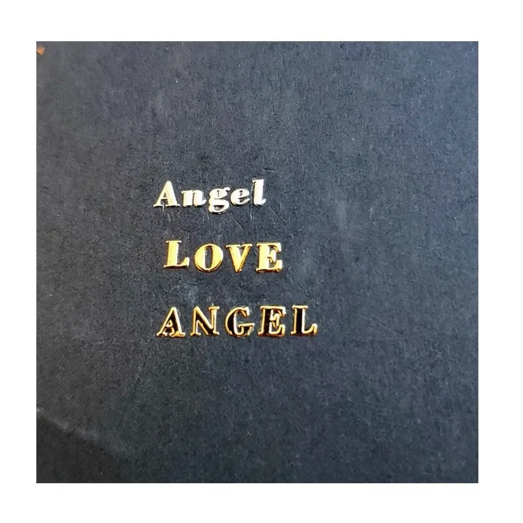 2 ورقة معدنية ملصقات الأبجدية كبيرة الحروف السفلى ملصقات الحروف ذاتية اللصق 26 ملصقات الحروف انخفاض الشحن #5