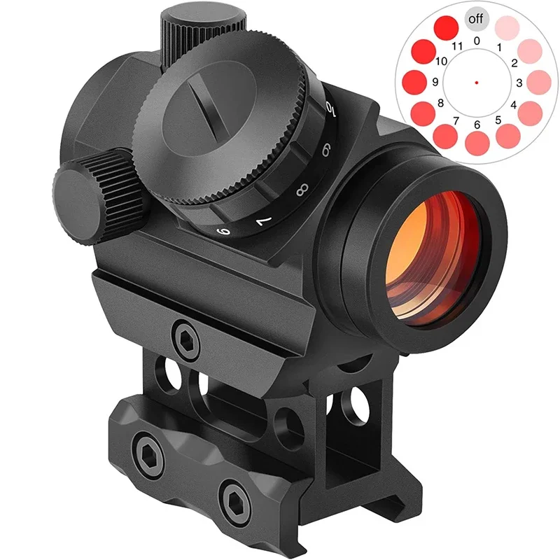 

Tactical 1x20 Red Dot Sights Optic Reflex Scope 2MOA Shockproof Gun Riflescopes Compact Red Dot Collimator Fit Hunting Shooting