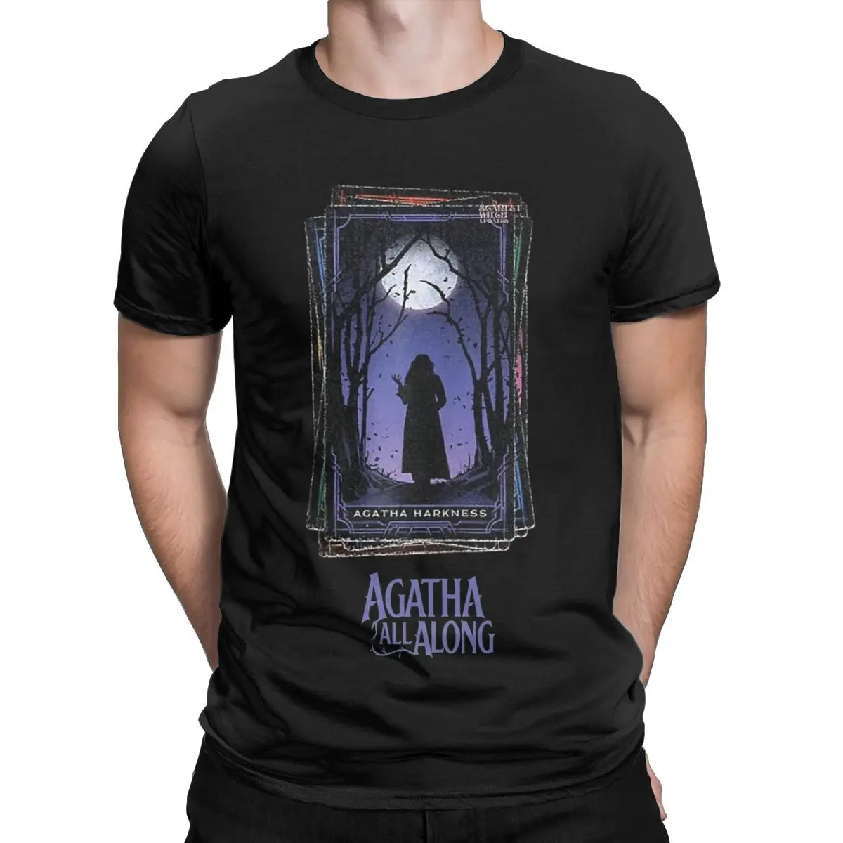 Fashion Agatha All Along Agatha Harkness Tarot Card T Shirt for Men Women Cotton Tee Shirt Gift Idea Clothing