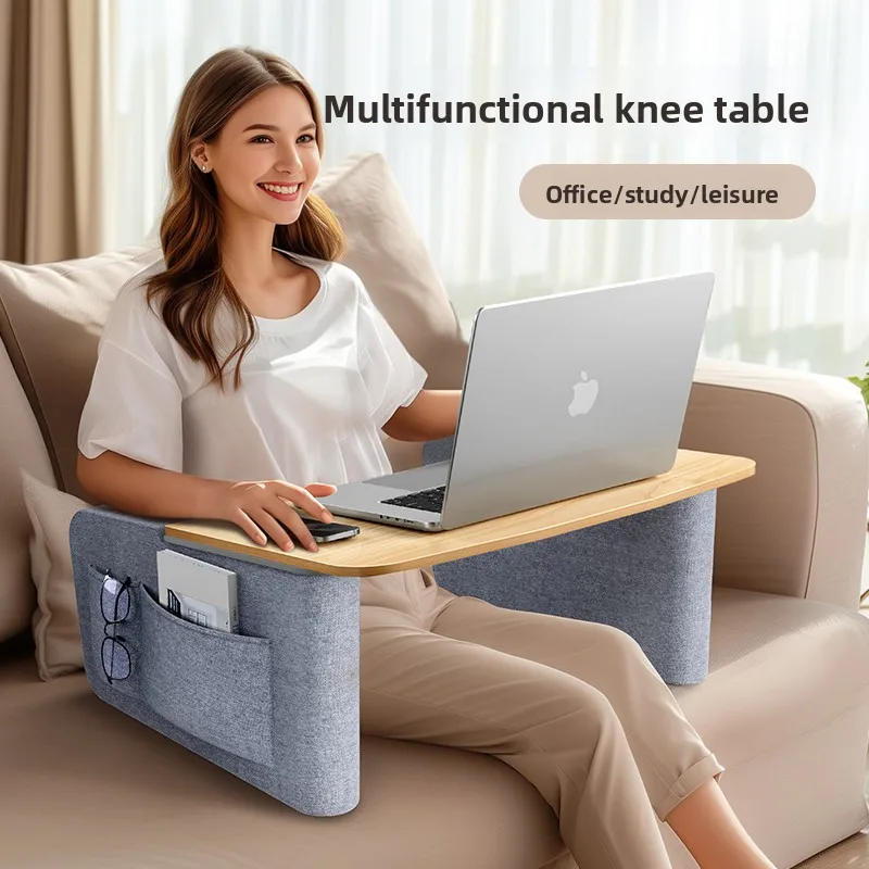 

Эргономичный поднос для ноутбука с регулируемым углом наклона, фирменный складной стол для дивана с нескользящим основанием и подстаканником